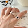 Fashionable Geometric Love Heart Open Ring for Women - Versatile, Sweet, Stacking Index Finger Ring