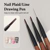 1PCS French Plaid Nail Art Brushes Set - Line Grid Pattern Drawing Pen for DIY UV Gel Extension Painting Supplies