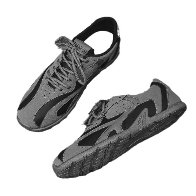 Trend upgrade comfortable versatile soft-soled Forrest Gump shoes 2025 autumn new breathable couple high-value leather trendy shoes