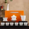 Traditional Chinese Ink Wash Ceramic Kung Fu Tea Set