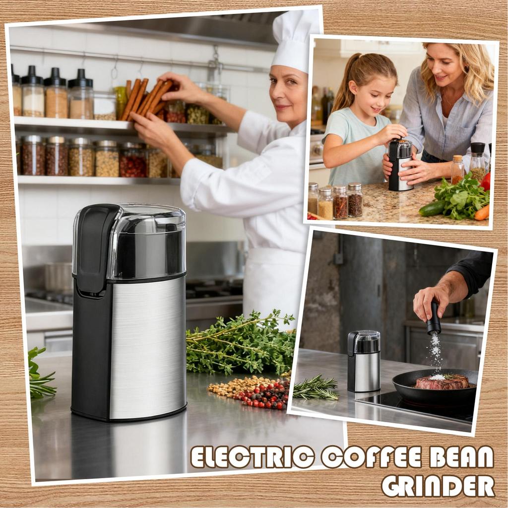 Grinder For Kitchen 280W Automatic Kitchen Cooking Gadget Coffee Grinders For Home Use For Seasoning Dried Chili Peppers Meal