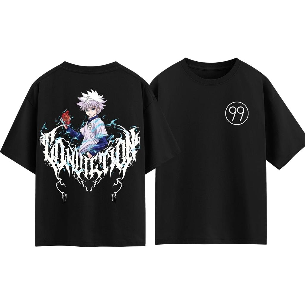 2026 Anime HUNTER×HUNTER Killua Zoldyck T-shirt Men and Women Summer Cotton Clothing Fashion Breathable Anime Fans Short Sleeve Tops