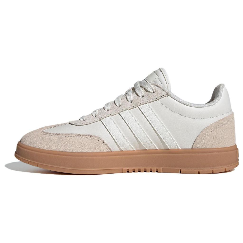 Adidas Gradas Versatile Comfortable Shock Absorbing Durable Low-Top Skate Shoes Women Skate Shoes White Brown IF7083