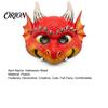 Breathable Eyelet Dragon Mask 3D Cute Full Face Mask, Halloween Party Baby Lightweight Costume Accessory Role Play with Realistic Scales And Horns for