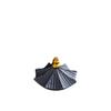 Gilded Ceramic Pavilion Eaves Incense Holder for Tea and Incense Ceremonies