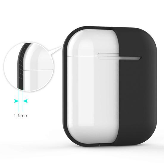 Earphone Storage Bag Practical Wear-resistant Durable Silicone Wireless Earphone Case Cover for AirPods 2