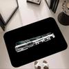 Racing Car Graffiti Art Carpet Mat Black White Urban Trendy Automotive Cartoon Illustration Home Decoration Rug Welcome Mat