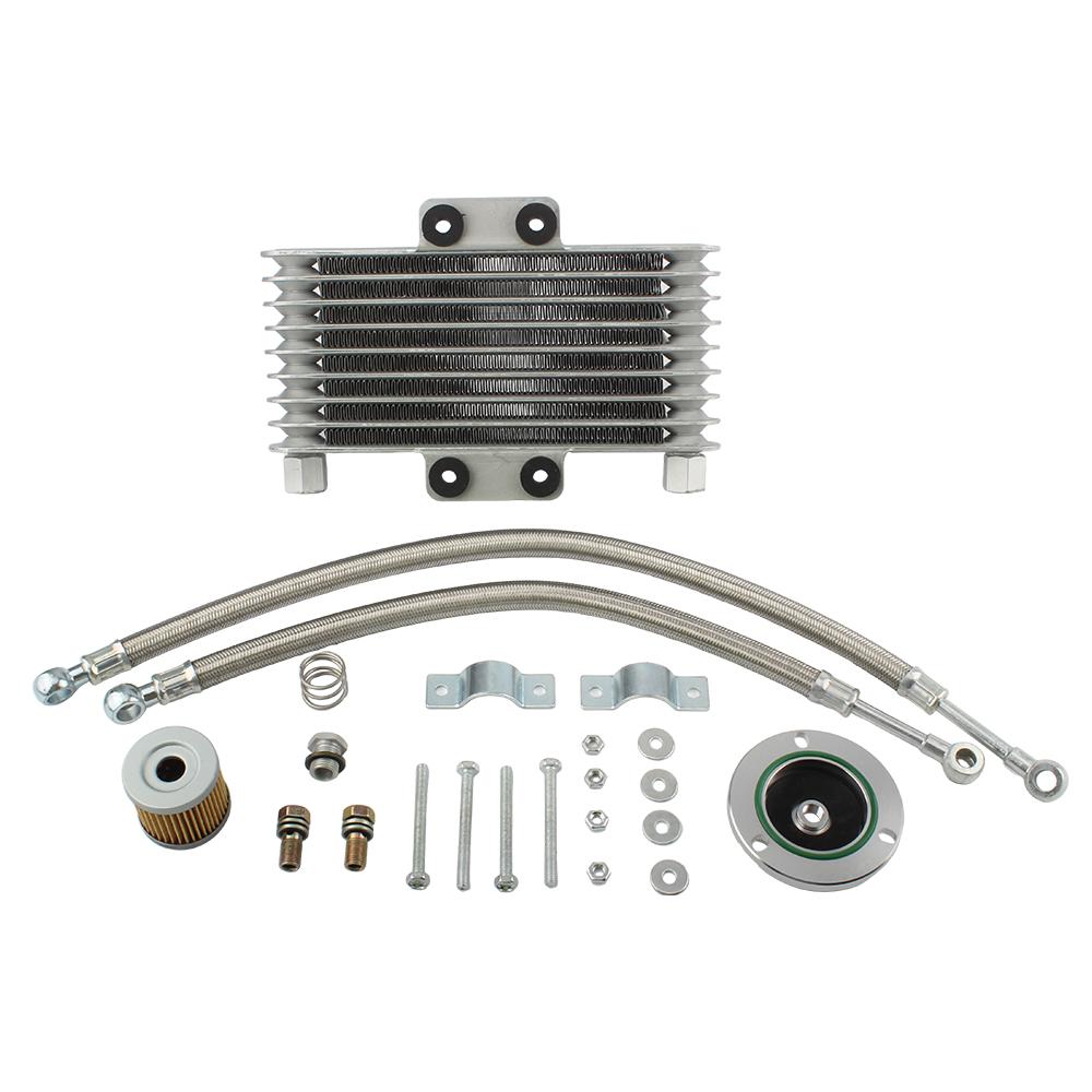 

Motorcycle Engine Cooling Oil Radiator Cooler Motocross Accessories 125-400cc For Suzuki GS GN GZ GSX EN Enduro Dirt Bike Parts
