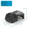Reptile Sunning & Climbing Platform with Hiding Cave for Turtles, Lizards, Snakes, and Small Pets.