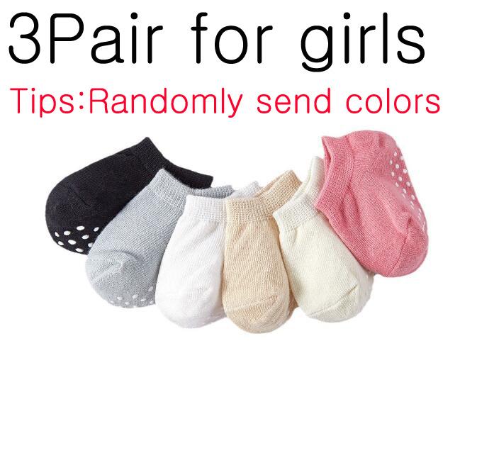3Pair/lot New Anti Slip Boys and Girls Baby Floor Socks