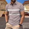 Men's Summer Leisure Culture Breathable Short Sleeved Shirt Top