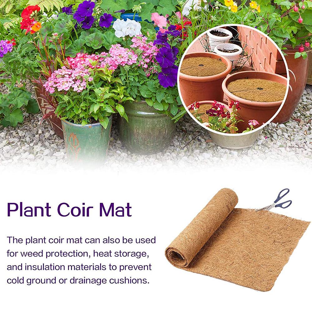 Rouleau de Fibre Végétale Tapis Naturel pour Reptiles Literie pour Reptiles Isolation Panier à Fleurs Feuille Doublure en Fibre de Coco Tapis Coco