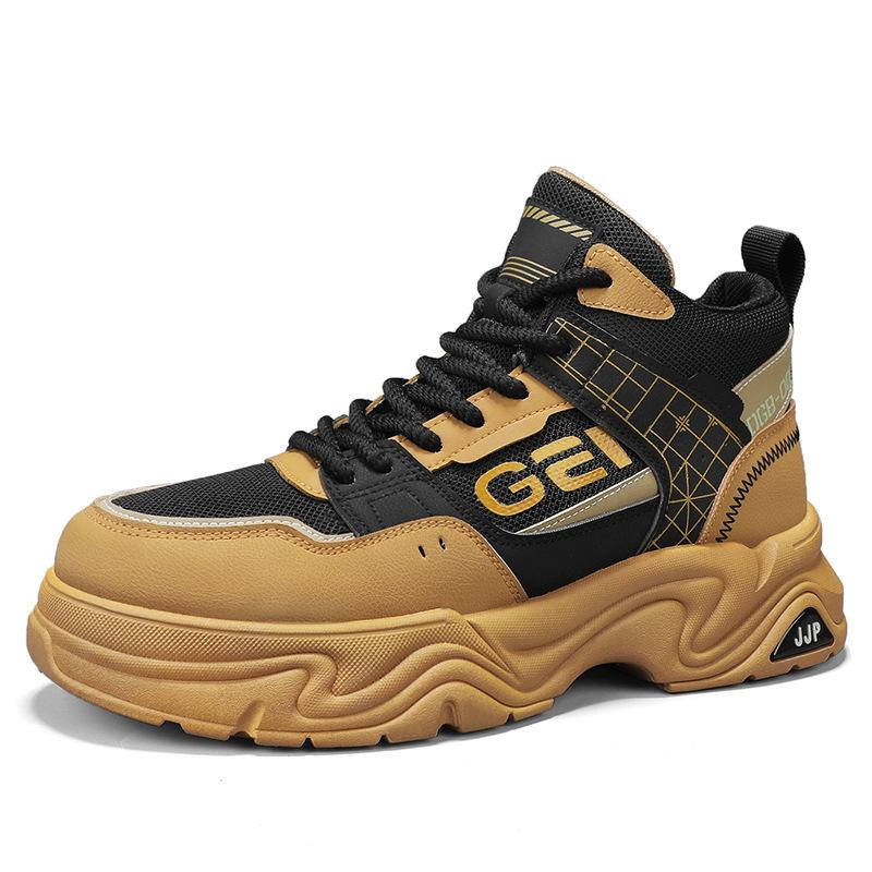 Men's shoes Martin boots men's autumn and winter new outdoor high-top casual tooling shoes autumn platform hiking shoes short boots