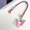 Color-Blocking Lanyard with Star Bell Pendant for Tupperware Bottle, Insulated Mug Handle, or Coffee Cup