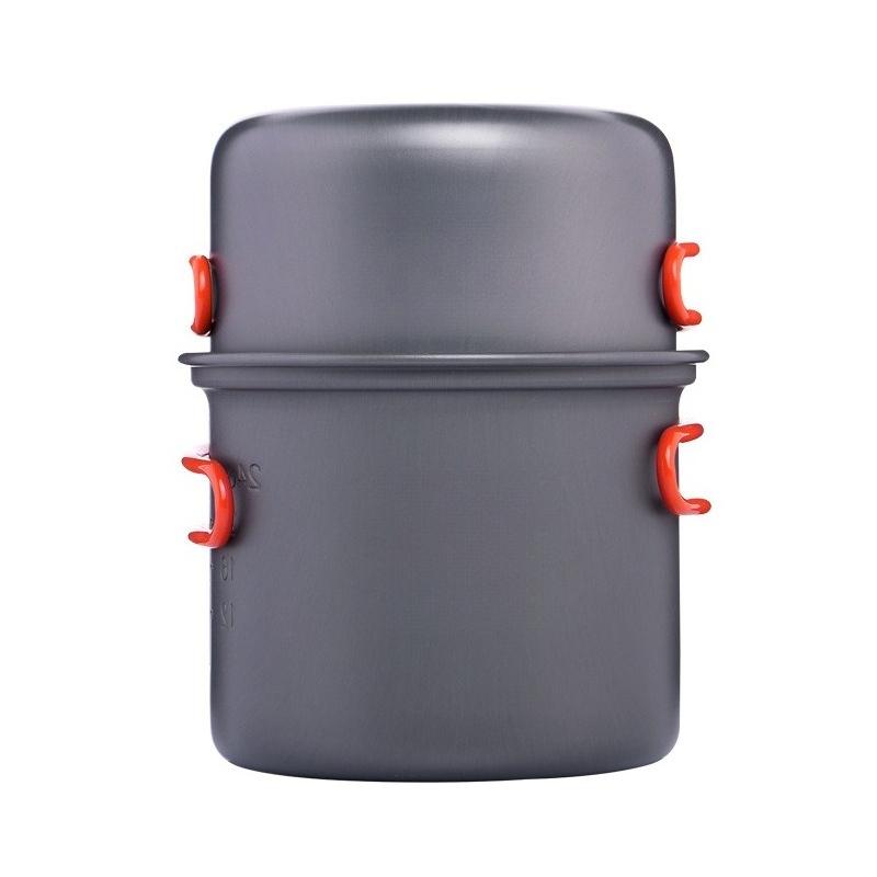 Camping Cookware Set Outdoor Tableware Equipment Supplies Burner Stove Folding Knife Fork Portable Pot Suit Tourism Cup
