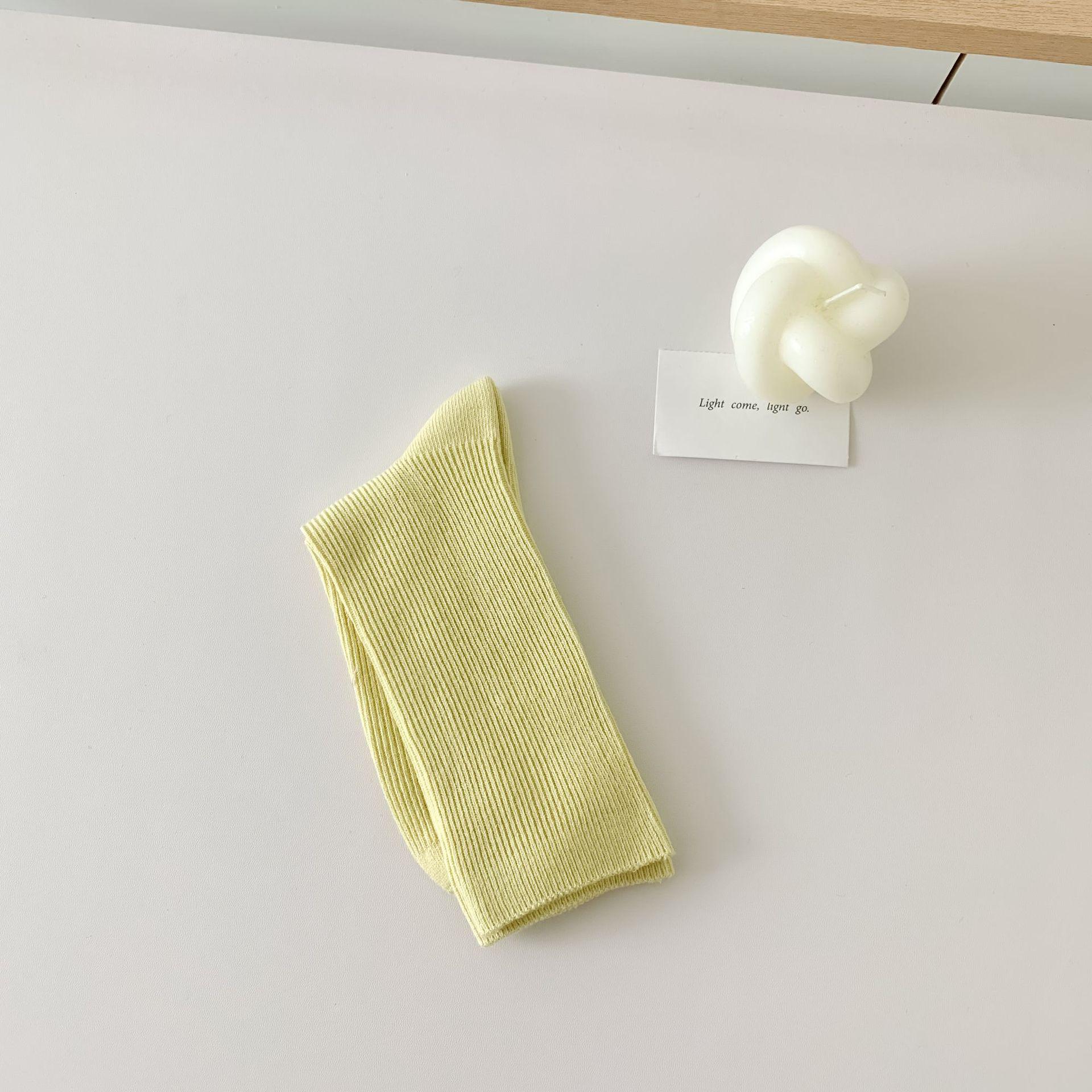 

Women s 25-Year Anniversary Mid-Calf Socks: Solid Color, Casual, Dopamine Style, Japanese-Inspired, Trendy Spring/Summer. One Size