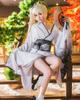 [Milky Time] Yosuga No Sora Kasugano Sora Cosplay Costume with Wig, White Kimono, Halloween