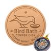 Bird Bath Copper Birdbath Purifier with Triple-Point Support Bath Disk Ornaments Feeder Accessories for Outdoor Bird Baths Bowls