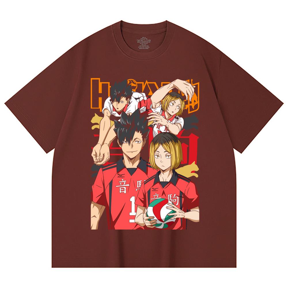 230 Gsm 100% Cotton Haikyu V6 Print Unisex Heavy Cotton T Shirt