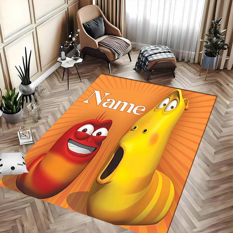 Custom Personalization Larva Area Rug - Perfect For Kitchen, Bathroom,Laundry Room Decor Large Size Available,Gift All Seasons