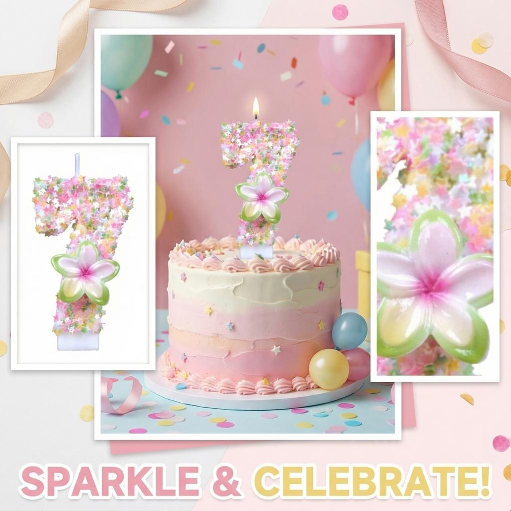 Fashion Cartoon Creative Birthday Candles Party Digital Candles