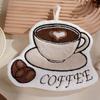 New Coffee Print Hand Towel Kitchen Bathroom Kids Bathing Small Towels Soft Absorbent Tableware Cleaning Hanging Towel