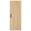 Highboard in Sonoma Oak Finish 34.5 x 34 x 180 cm Particleboard