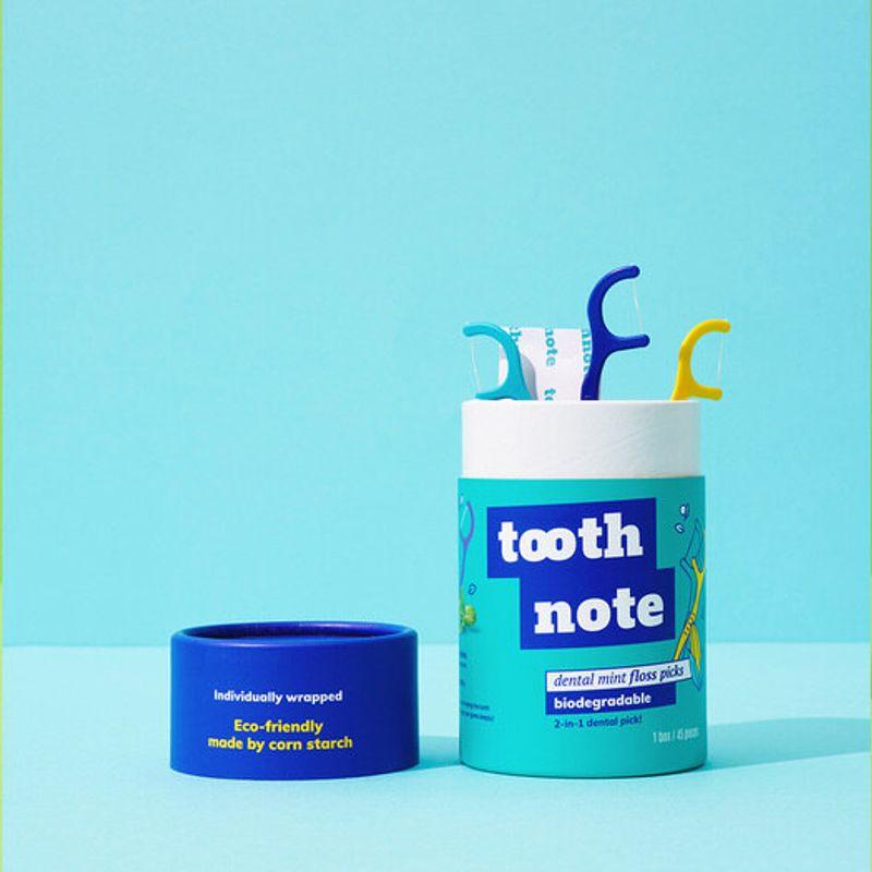 Toothnote Mint Disposable Floss 45 Pieces 1 box (45 pieces)