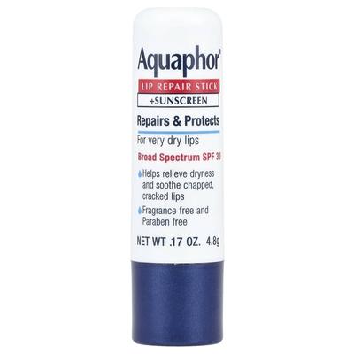 Lip Repair Stick + UV Protection, SPF 30, Unscented, 4.8 G (0.17 Oz)