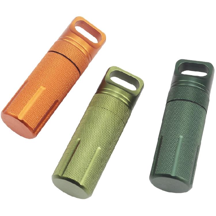 Aluminum Alloy Pills Box Waterproofs Medicine Box Case Keychains Holder Container Bottles Small Travel Medicine Bottle