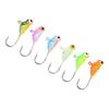 6Pcs Ice Fishing Jigs Fishing Lures Mini Jig Head Baits Carbon Steel for Winter Outdoor004
