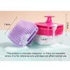 1pcs Silicone Shampoo Brush Head Scalp Massage Hair Brush Bath Shower Body Scruber High-quality Exfoliator Salon Styling Tools