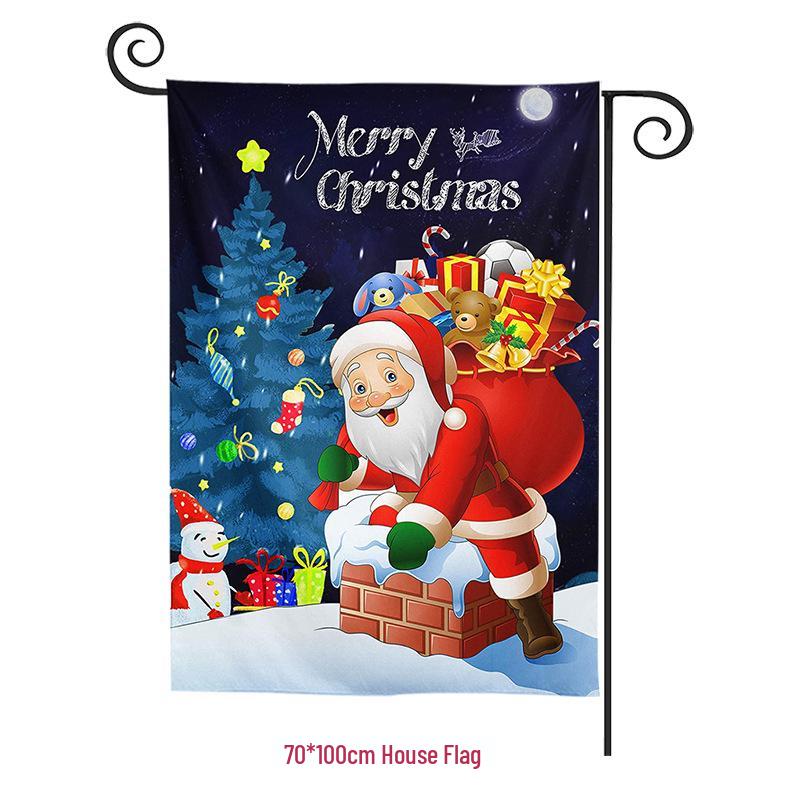 Christmas Garden Flag Banner: New Festive Hanging Design