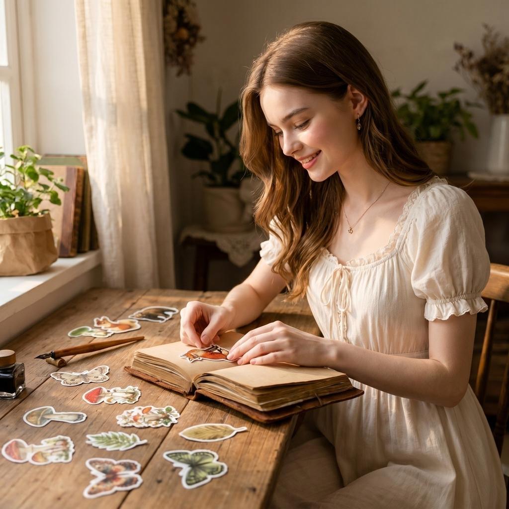 50 Pcs Nature Scenery Sticker Set, Decals for Scrapbooking, Journaling, DIY Crafts, Home Decor