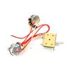 1V 1T Wiring Kit, 3 Way A500K Wiring Harness Prewired Guitar Wiring Hareness for Electric Guitar Bass Repair Replacement
