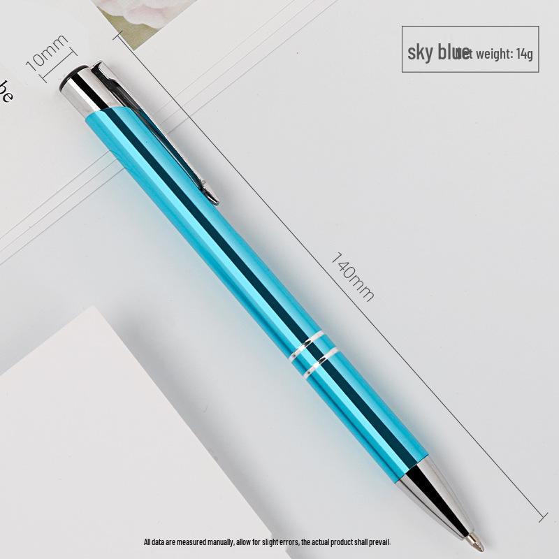 Customized Metal Click Ballpoint Pen with Logo - Oil-Based Ink, Press-Action Design for Promotional Use