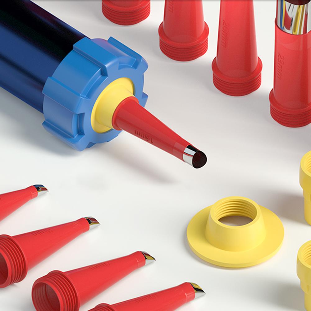 16Pcs Stainless Steel Caulking Finisher Glue Nozzle Applicator+6Pcs Base Kits Improvement Construction Tool