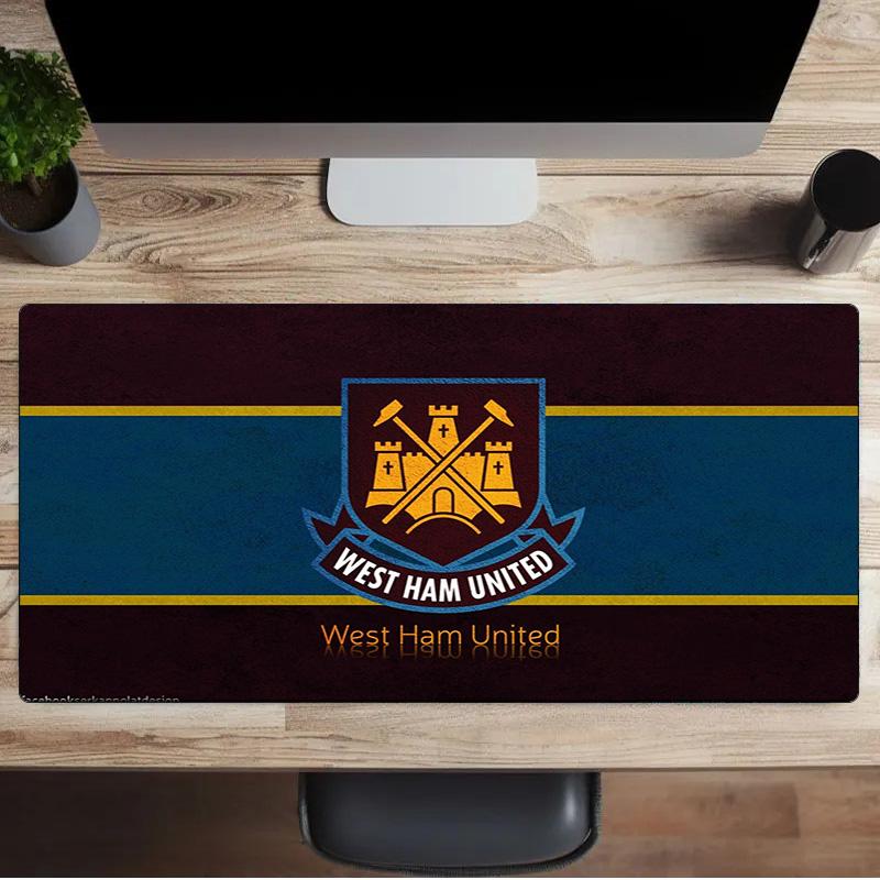 Tappetino per mouse con stemma West Ham United, Tappetino per mouse, Tappetino per mouse da gioco, Tappetino per tastiera, Decorazione da scrivania per computer portatile, Regalo per fan, Regalo di compleanno