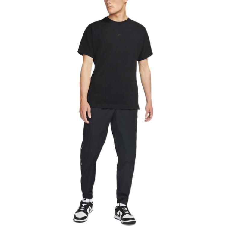 Nike T Shirts Men's Black Crew Neck Moderate DD7019-010