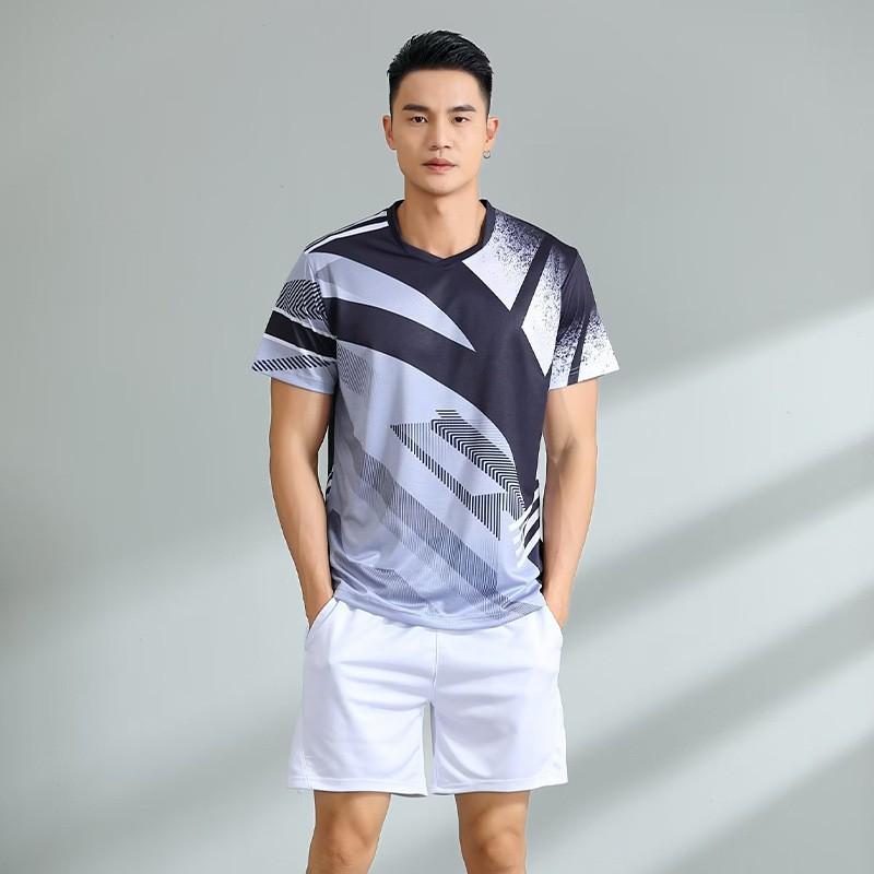 Unisex Quick-Dry Sport Set Badminton Tennis Volleyball Ping Pong Training Competition Athletic Wear