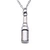 Hammered Horseshoe Pendant Necklace Western Cowboy Lucky Charm 40cm Short Chain