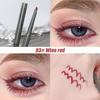 Silky Long-lasting Eye Liner Pencil Eyeliner Pen Natural Matte Wine Red Eyeliner Easy To Color Waterproof Eye Make Up Cosmetics