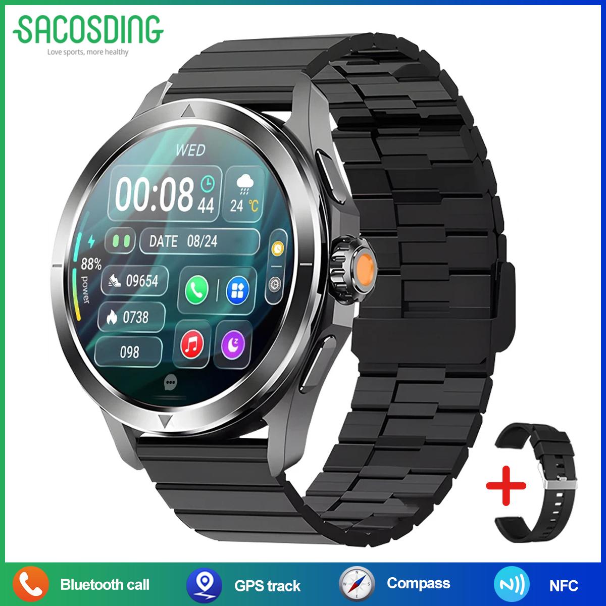 2025 Новые часы S4 Ultra Sports для мужчин, высотомер, GPS, трек, компас, NFC HD, BT, умные часы для Android IOS XIAOMI