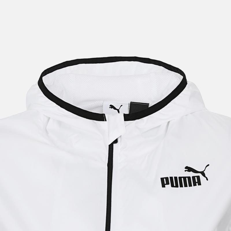 Puma Woven Hooded Sports Zip Jacket Women Jackets White 846359-02