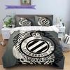 Club Brugge KV Pattern Bedding,Quilt Set Quilt Cover Pillowcase Home Birthday Gift(1 * Duvet Cover + 2 * Pillowcase, Without Core)