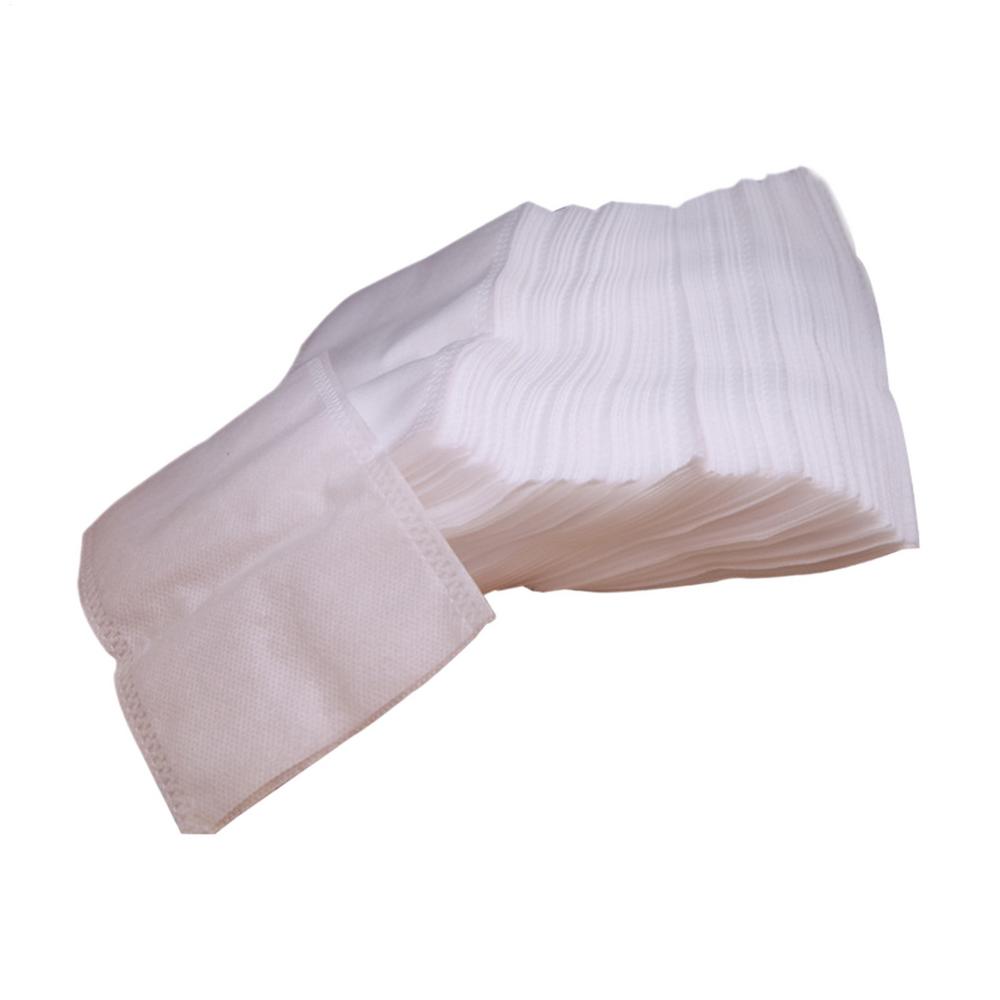 

100 шт. чайных пакетиков для рассыпного чая, нетканые чайные фильтр-пакеты, натуральные неотбеленные пакеты для кофе холодного заваривания, нетканые чайные фильтр-пакеты белый