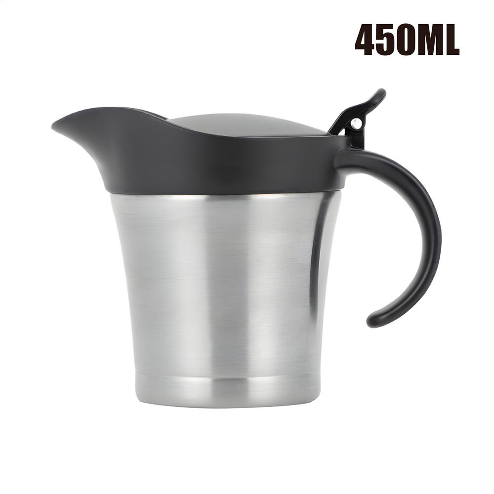 Соусник с крышкой 450 мл Сервировочный горшочек для соуса с крышкой Нержавеющая сталь Соусник для фуршета Салата Свадебного собрания Вечеринки