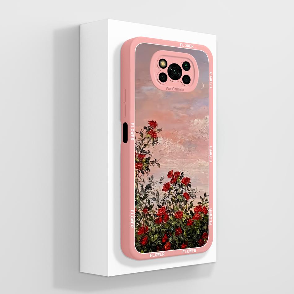 

For Poco X3 Pro/X3 GT/X3 NFC Case Candy Painted Cover For Poco X 3 PocoX3 Soft Liquid Silicone Full Coverage Phone Back Covers Poco X3