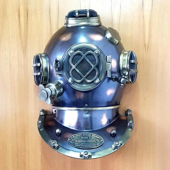 

45,72 см Морской шлем для подводного плавания, ВМС США Mark V, шлем для глубоководного погружения, дверь, половина шлема для дайвинга, подарок