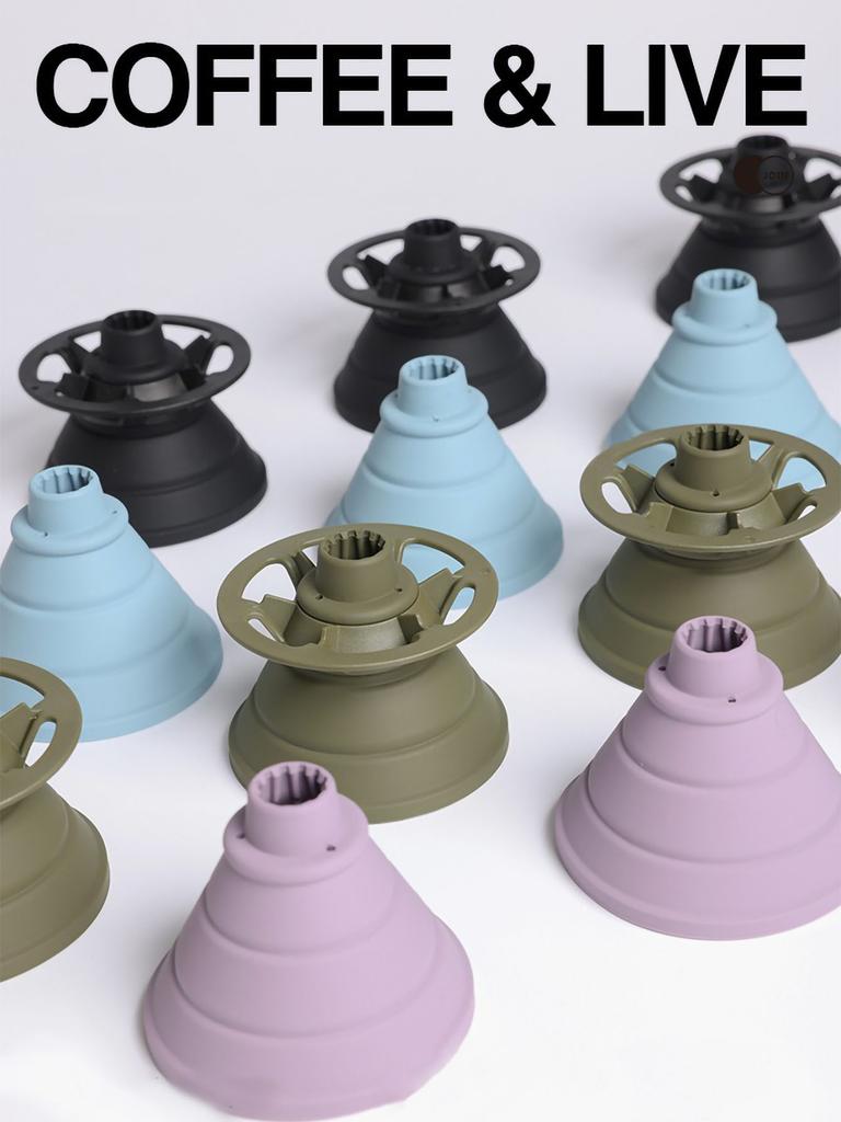 Collapsible Coffee Filter Portable Silicone Drip Coffee Tea Holder Funnel Basket Reusable Tea Pot Cake Cup Coffee Filter Dripper